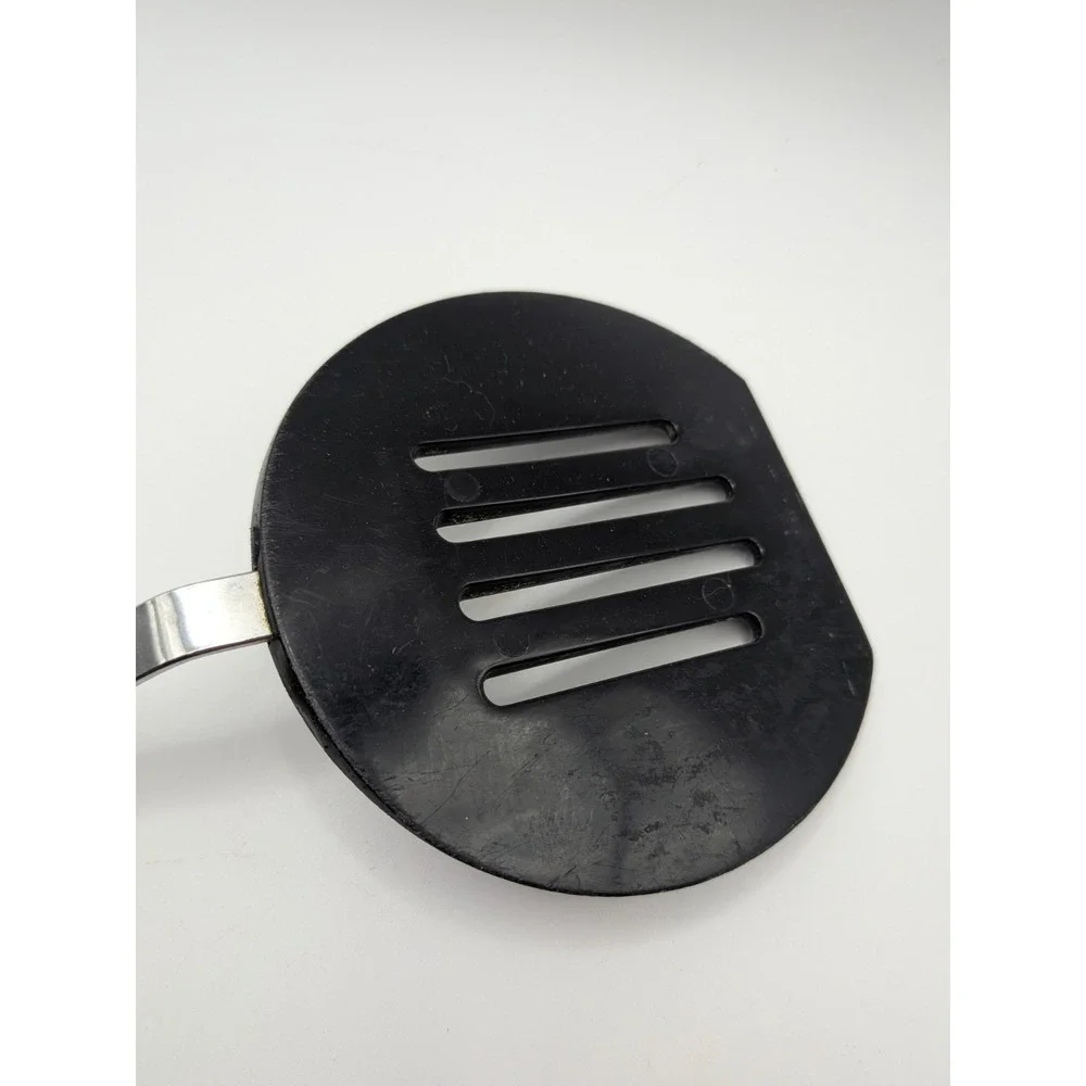 Vintage Bonny USA Kitchen Utensil Set Wooden Handle Black Nylon MCM Cottagecore